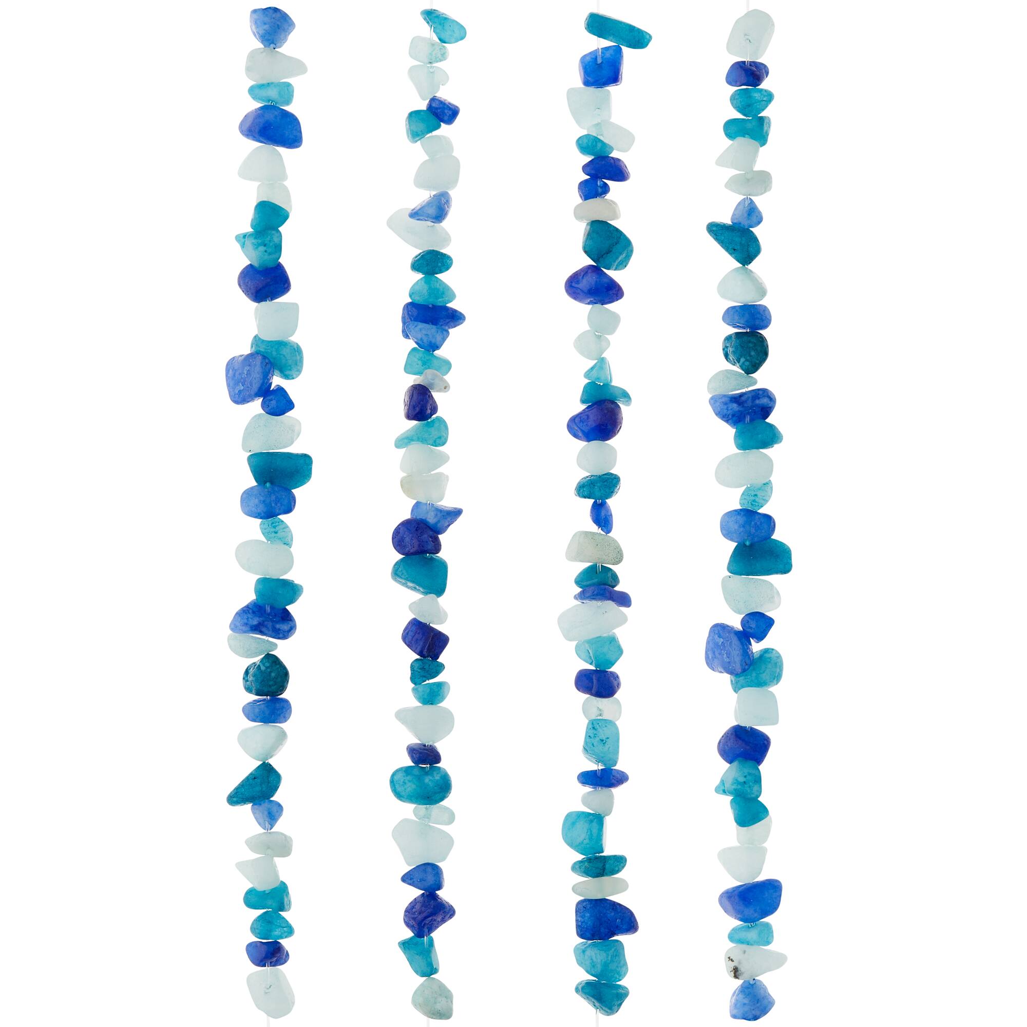 Aqua Mix Chip Beads by Bead Landing™
